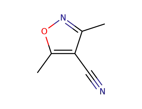 Molecular Structure of 31301-46-9 (3,5-DIMETHYL-4-ISOXAZOLECARBONITRILE)