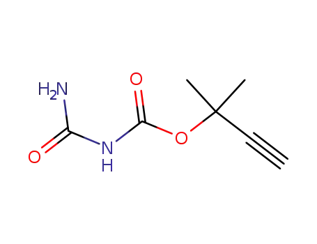 Molecular Structure of 117043-41-1 (3-Butyn-2-ol,2-methyl-,allophanate(6CI))