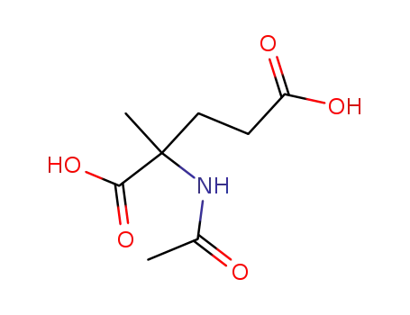 Molecular Structure of 127027-18-3 (Glutamic  acid,  N-acetyl-2-methyl-)