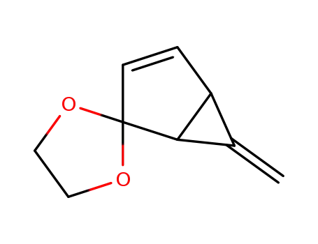 Molecular Structure of 82517-80-4 (Spiro[bicyclo[3.1.0]hex-3-ene-2,2-[1,3]dioxolane],  6-methylene-)