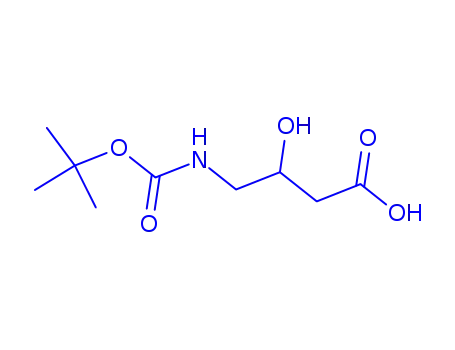 Molecular Structure of 127852-78-2 (Butanoic acid, 4-[[(1,1-dimethylethoxy)carbonyl]amino]-3-hydroxy-, (S)- (9CI))