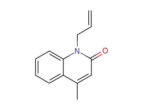 Molecular Structure of 128128-28-9 (1-ALLYL-4-METHYL-2(1H)-QUINOLINONE)