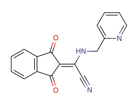 2-(1,3-DIOXO-1,3-DIHYDRO-2H-INDEN-2-YLIDEN)-2-[(2-PYRIDINYLMETHYL)AMINO]ACETONITRILE