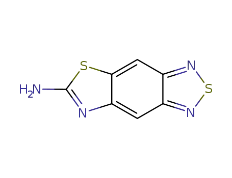 Molecular Structure of 117889-00-6 (Thiazolo[4,5-f]-2,1,3-benzothiadiazole, 6-amino- (6CI))
