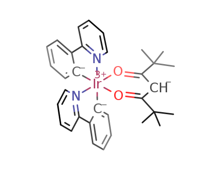 Ir(PPy)2(tmd);bis[2-(2-pyridinyl-κN)phenyl-κC](2,2,6,6-tetramethyl-3,5-heptanedionato-κO3,κO5)-