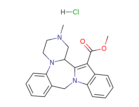 methyl 13-methyl-12,13,14,15-tetrahydro-5H,11bH-indolo[2,1-c]pyrazino[1,2-a][1,4]benzodiazepine-11-carboxylate hydrochloride (1:1)