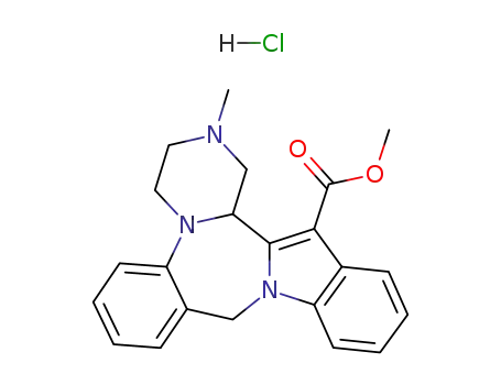 methyl 13-methyl-12,13,14,15-tetrahydro-5H,11bH-indolo[2,1-c]pyrazino[1,2-a][1,4]benzodiazepine-11-carboxylate hydrochloride (1:1)