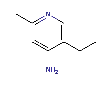Molecular Structure of 5350-64-1 (4-PYRIDINAMINE, 5-ETHYL-2-METHYL-)