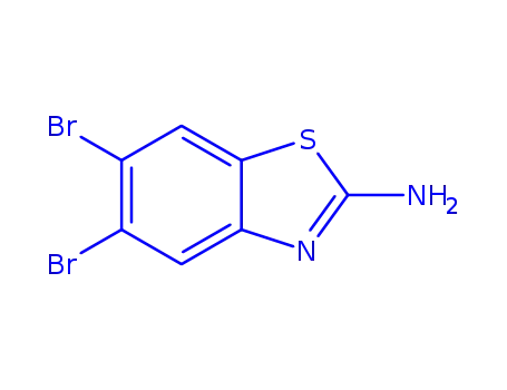Molecular Structure of 127977-72-4 (2-Amino-5,6-dibromobenzothiazole)