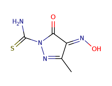 2-PYRAZOLINE-1-CARBOXAMIDE,3-METHYL-4,5-DIOXOTHIO-,4-OXIME