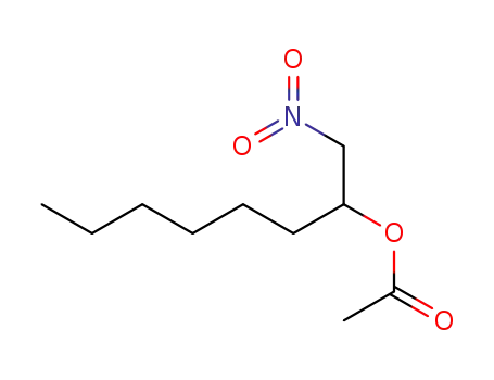 Molecular Structure of 5469-20-5 (1-nitrooctan-2-yl acetate)