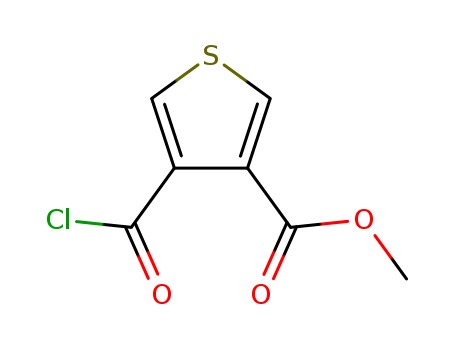 3-THIOPHENECARBOXYLIC ACID 4-(CHLOROCARBONYL)-,METHYL ESTER