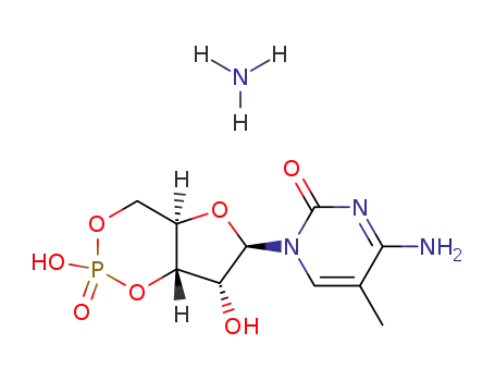 Molecular Structure of 117309-87-2 (4-amino-1-[(6R,7R)-2,7-dihydroxy-2-oxidotetrahydro-4H-furo[3,2-d][1,3,2]dioxaphosphinin-6-yl]-5-methylpyrimidin-2(1H)-one)