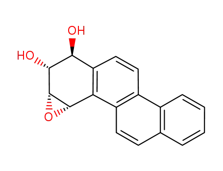 Molecular Structure of 64920-33-8 ((7R,8S,8aR,9aS)-7,8,8a,9a-tetrahydrochryseno[3,4-b]oxirene-7,8-diol)