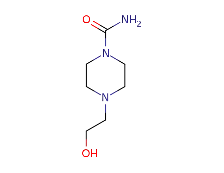 Molecular Structure of 116882-73-6 (4-(2-HYDROXYETHYL)-PIPERAZINE-1-CARBOXYLIC ACID AMIDE)