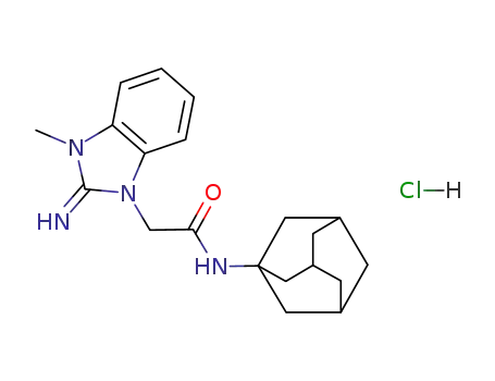 2-[(2E)-2-imino-3-methyl-2,3-dihydro-1H-benzimidazol-1-yl]-N-(tricyclo[3.3.1.1~3,7~]dec-1-yl)acetamide hydrochloride (1:1)