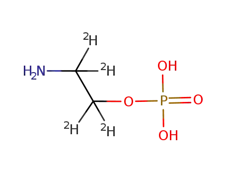 Molecular Structure of 1169692-38-9 (PhosphonoethanolaMine-d4)