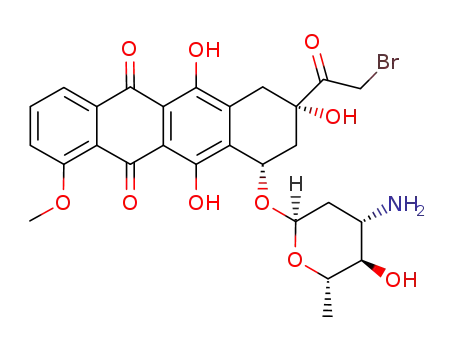 Molecular Structure of 99570-29-3 (C<sub>27</sub>H<sub>28</sub>BrNO<sub>10</sub>)