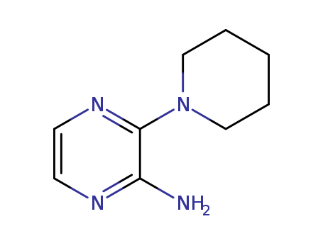 2-Pyrazinamine,3-(1-piperidinyl)-