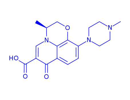 (S)-3-methyl-10-(4-methylpiperazin-1-yl)-7-oxo-2,3-dihydro-7H-[1,4]oxazino[2,3,4-ij]quinoline-6-carboxylic acid