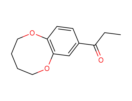 Molecular Structure of 127119-38-4 (1-(2,3,4,5-tetrahydro-1,6-benzodioxocin-8-yl)propan-1-one)