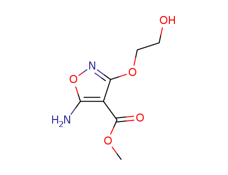 4-ISOXAZOLECARBOXYLIC ACID 5-AMINO-3-(2-HYDROXYETHOXY)-,METHYL ESTERCAS