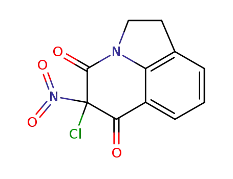4H-Pyrrolo[3,2,1-ij]quinoline-4,6(5H)-dione,  5-chloro-1,2-dihydro-5-nitro-
