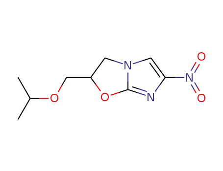 Molecular Structure of 127692-19-7 (3-nitro-7-(propan-2-yloxymethyl)-6-oxa-1,4-diazabicyclo[3.3.0]octa-2,4 -diene)