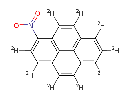 Molecular Structure of 93487-20-8 (1-NITROPYRENE-D9)