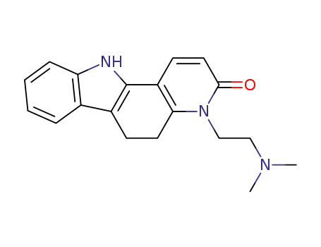 Molecular Structure of 127040-39-5 (4-[2-(dimethylamino)ethyl]-4,5,6,11-tetrahydro-3H-pyrido[3,2-a]carbazol-3-one)