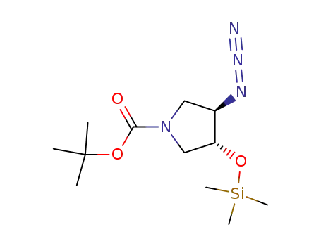 (3R,4R)-3-azido-4-(trimethylsilanyloxy)pyrrolidine-1-carboxylic acid tert-butyl ester