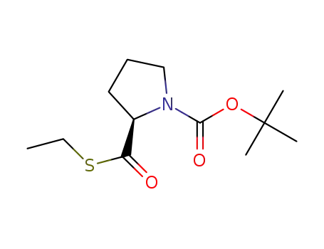 Molecular Structure of 852324-75-5 ((2R)-N-Boc-prolinethioester)