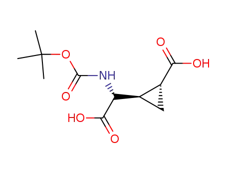 (1R,2R)-2-((R)-tert-Butoxycarbonylamino-carboxy-methyl)-cyclopropanecarboxylic acid