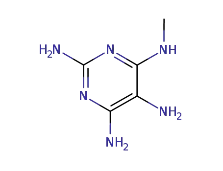Molecular Structure of 116977-14-1 (Pyrimidinetetramine,  N4-methyl-  (9CI))