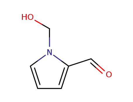 Molecular Structure of 116967-16-9 (1H-Pyrrole-2-carboxaldehyde,1-(hydroxymethyl)-(9CI))
