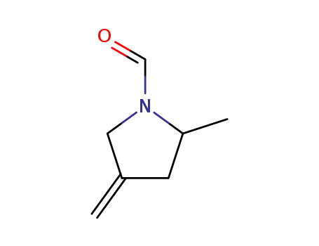 Molecular Structure of 116679-52-8 (1-Pyrrolidinecarboxaldehyde,2-methyl-4-methylene-(9CI))