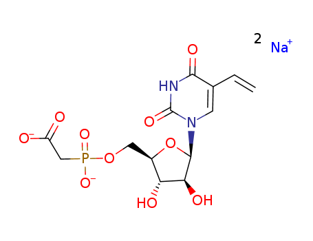 {[5-(6-AMINO-2-OXO-5-VINYL-1,2,3,6-TETRAHYDRO-PYRIDIN-3-YL)-3,4-DIHYDROXY-TETRAHYDRO-FURAN-2-YLMETHOXY]-HYDROXY-PHOSPHORYL}-ACETIC ACID