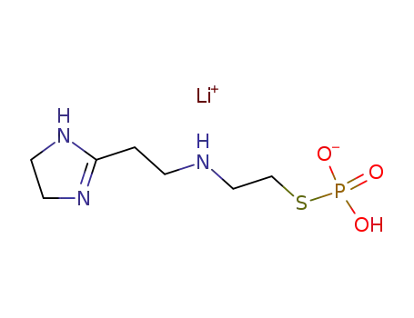 Molecular Structure of 127914-16-3 (lithium S-(2-{[2-(4,5-dihydro-1H-imidazol-2-yl)ethyl]amino}ethyl) hydrogen thiophosphate)