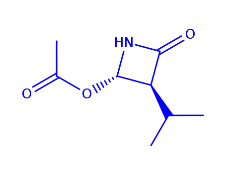 trans-4-acetoxy-3-isopropylazetidin-2-one