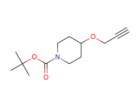 Molecular Structure of 1219827-56-1 (4-(prop-2-yn-1-yloxy)piperidine-1-carboxylate tert-butyl ester)