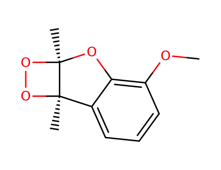 Molecular Structure of 128753-88-8 (2A,7B-DIHYDRO-4-METHOXY-2A,7B-DIMETHYL-1,2-DIOXETO(3,4B)BE.)