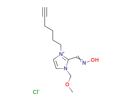 (E)-[1-hex-5-yn-1-yl-3-(methoxymethyl)-1,3-dihydro-2H-imidazol-2-ylidene]-N-oxomethanaminium chloride