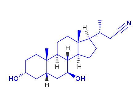 (3R)-3-[(3R,5S,7S,8R,9S,10S,13R,14S,17R)-3,7-Dihydroxy-10,13-dimethyl-2,3,4,5,6,7,8,9,11,12,14,15,16,17-tetradecahydro-1H-cyclopenta[a]phenanthren-17-yl]butanenitrile
