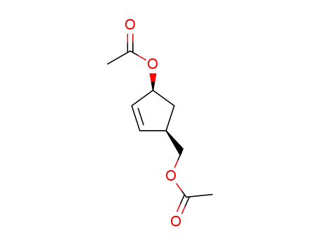 Molecular Structure of 76909-89-2 (cis-(+/-)-3-acetoxy-5-(acetoxymethyl)cyclopentene)