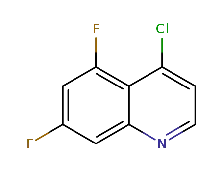 Molecular Structure of 874781-04-1 (4-Chloro-5,8-difluoroquinoline)