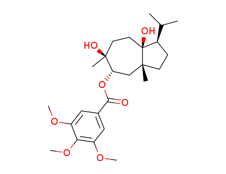 1β-Isopropyl-3aβ,6-dimethyl-5α-(3,4,5-trimethoxybenzoyloxy)octahydroazulene-6β,8aβ(1H)-diol