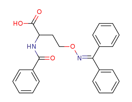 N<sup>α</sup>-Benzoyl-N<sup>γ</sup>-diphenylmethylen-DL-canalin; α-Benzoylamino-γ-(diphenyl-methylenaminooxy)>-buttersaeure