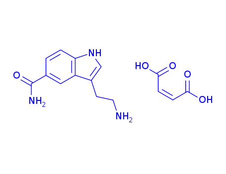 Molecular Structure of 74885-72-6 (5-carboxyamidotryptamine maleate)