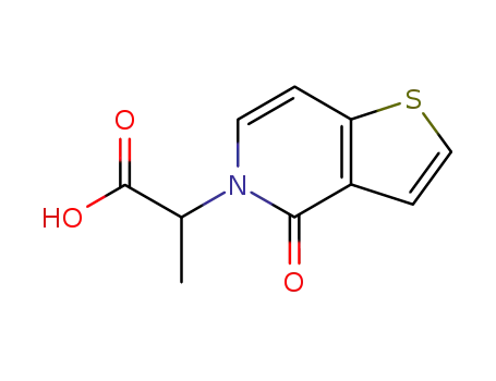 Thieno[3,2-c]pyridine-5(4H)-acetic  acid,  -alpha--methyl-4-oxo-