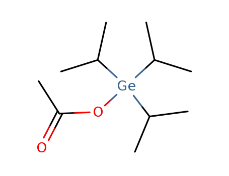 Molecular Structure of 1185-37-1 (tris(1-methylethyl)germanyl - acetic acid (1:1))